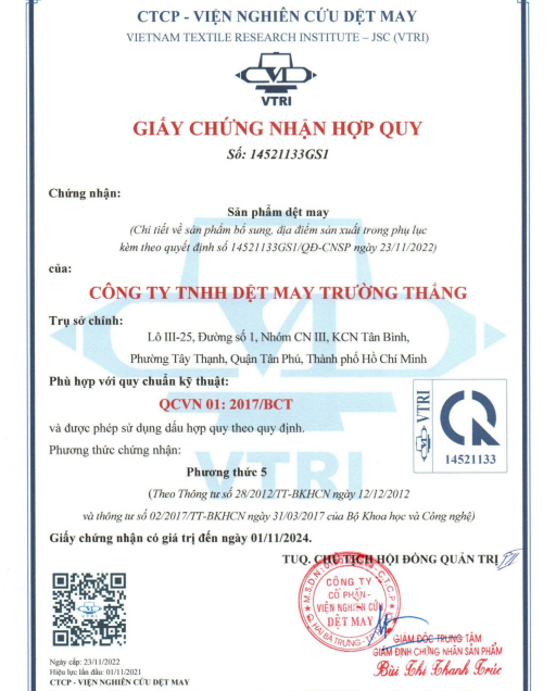 Chứng nhận hợp quy